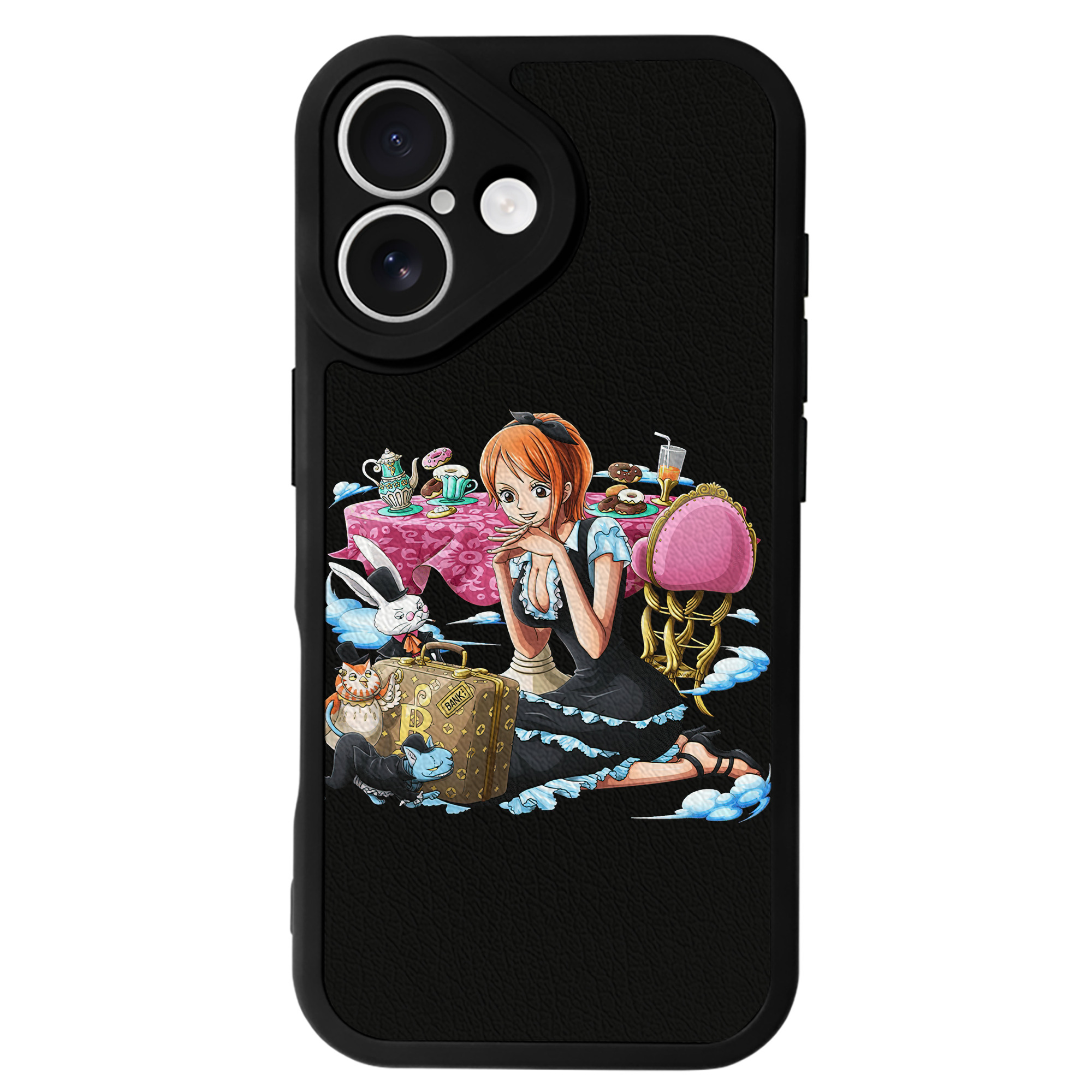 （画像用） ワンピース ナミ ONE PIECE Nami 【iPhone 16シリーズ対応】シリコンスマホケース（レザー調） 材質：シリコン